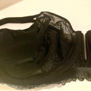Auden Black Lace Bra NWOT 46C
